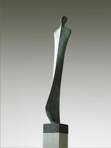 Brons sculptuur van Hans Grootswagers, Geluk.(Bonheur) 2006
