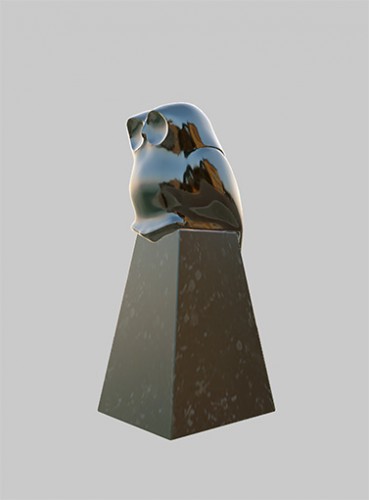 Little wisdom on pedestal, Hans Grootswagers